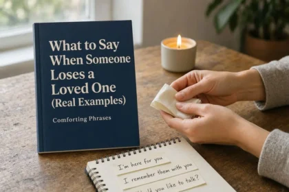 What to Say When Someone Loses a Loved One