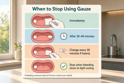 When to Stop Using Gauze After Wisdom Tooth Extraction
